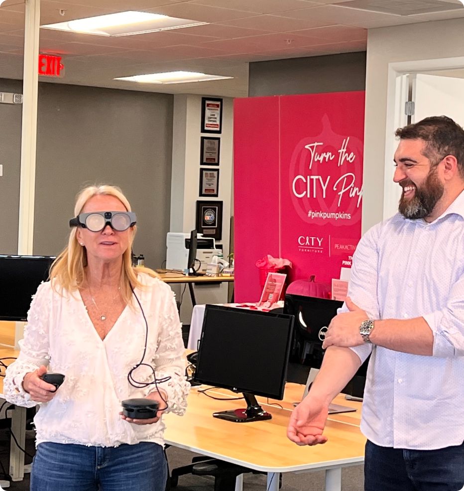 Magic Leap 2 demo at the PeakActivity office